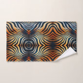 明はっきりしたるいカラフルゼブラ柄のタオル バスタオルセット (ハンドタオル)