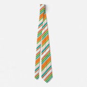 明はっきりしたるいストライプドット ネクタイ (裏面)