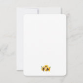 明はっきりしたるいヒマワリの水の色の素晴らしい50 サンキューカード (裏面)