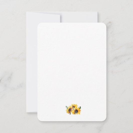 明はっきりしたるいヒマワリの水の色の素晴らしい50 サンキューカード (裏面)