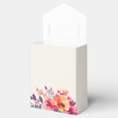 明はっきりしたるいピンクのオレンジ色のフローラ結婚 フェイバーボックス (オープン)