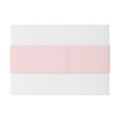 明はっきりしたるいピンクの赤い正方形のレトロの結婚波 招待状ベリーバンド (裏面例)