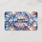 明はっきりしたるいホログラフィック結晶 名刺 (正面)