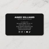 明はっきりしたるいホログラフィック結晶 名刺 (裏面)