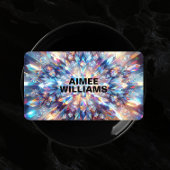 明はっきりしたるいホログラフィック結晶 名刺