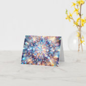 明はっきりしたるいホログラフィ空白のー結晶 カード (黄色い花)