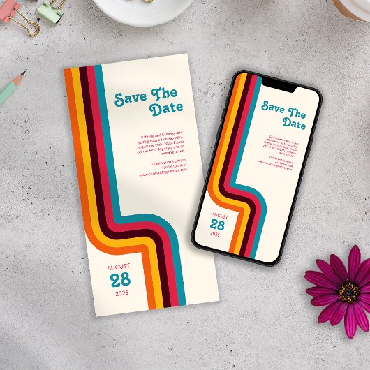 明はっきりしたるいレトロの色ストライプの結婚