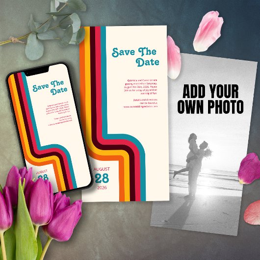 明はっきりしたるいレトロの色ストライプの結婚