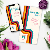 明はっきりしたるいレトロの色ストライプの結婚