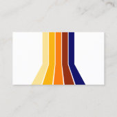 明はっきりしたるい中世紀のストライプのストライプ美術のパターン 名刺 (裏面)