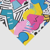 明はっきりしたるい色90s抽象芸術アーファンキートパターン 薄葉紙 (詳細)