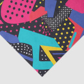 明はっきりしたるい色90s抽象芸術アーファンキートパターン 薄葉紙 (詳細)