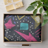 明はっきりしたるい色90s抽象芸術アーファンキートパターン 薄葉紙 (ギフト)