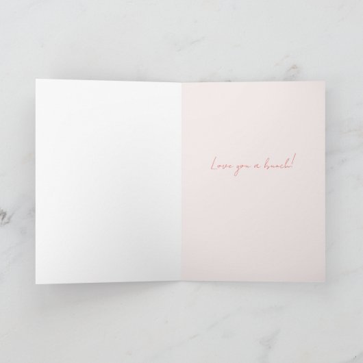 明はっきりしたるい花束Love You Card シーズンカード (内部)