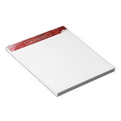 明はっきりしたるい赤アルコールインク液体抽象芸術アート ノートパッド (アングル)