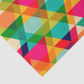 明はっきりしたカラフルるい三角形パターン 薄葉紙 (詳細)