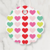 明はっきりしたカラフルモダンクリスマス フェイバータグ (裏面)