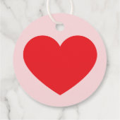 明はっきりしたカラフルモダンクリスマス フェイバータグ (裏面)