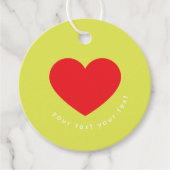 明はっきりしたカラフルモダンクリスマス フェイバータグ (正面)