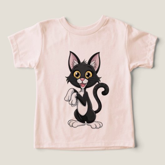 明よくはしゃぐるい黄色の目を持つ黒猫 (デザイン正面)