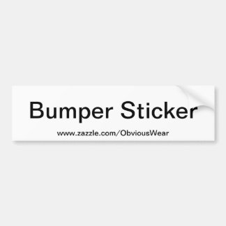 明らかなバンパーステッカー バンパーステッカー