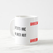 明らかな注意のマグ コーヒーマグカップ (正面左)