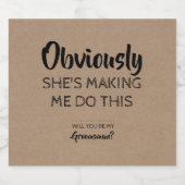 明らかにおもしろいグロムスマンの提案 ビールラベル (シングルラベル)