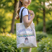 明らかにおもしろいユニコーンかわいいかわいいグラフィティ トートバッグ