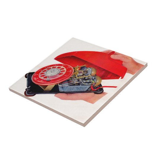 明らかにされた電話 タイル (側面)