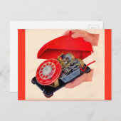 明らかにされた電話 ポストカード (正面/裏面)