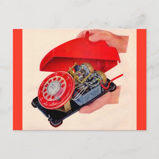 明らかにされた電話 ポストカード (正面)