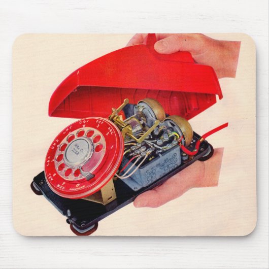 明らかにされた電話 マウスパッド (正面)