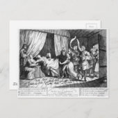 明らかにウサギ与え達への誕生のメアリー・トフト ポストカード (正面/裏面)