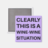 明らかにワインの状況 マグネット (正面/裏面)