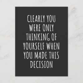 明らかに君は考える自分の勝手だった シーズンポストカード