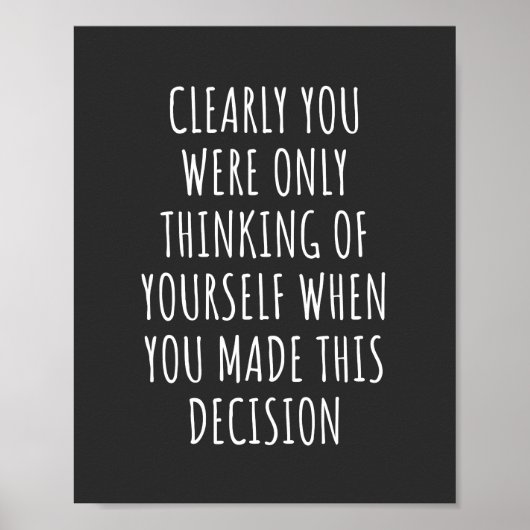 明らかに君は考える自分の勝手だった ポスター (正面)