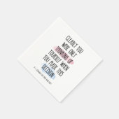 明らかに君は自分考えの勝手だった スタンダードカクテルナプキン (角)