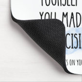 明らかに君は自分考えの勝手だった マウスパッド (コーナー)