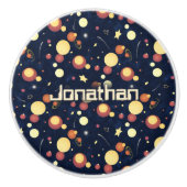 明らかに眼窩宇宙夜空 セラミックノブ (正面)