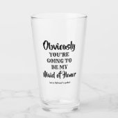 明らかに私おもしろい- Bridesmaid提案 タンブラーグラス (正面)