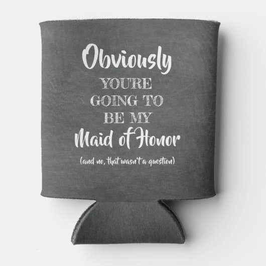 明らかに私おもしろい- Bridesmaid提案 缶クーラー (正面)