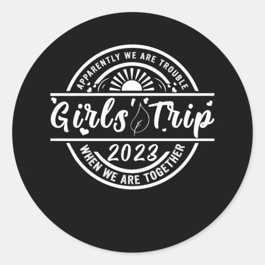 明らかに私たちは一緒にGirをしている時に困っている ラウンドシール (正面)