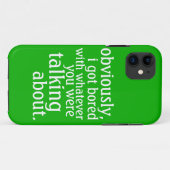 明らかに私は退屈得した Case-Mate iPhoneケース (裏面(横))