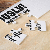 明らかに私 – Bridesmaidおもしろい提案写真 ジグソーパズル (側面)