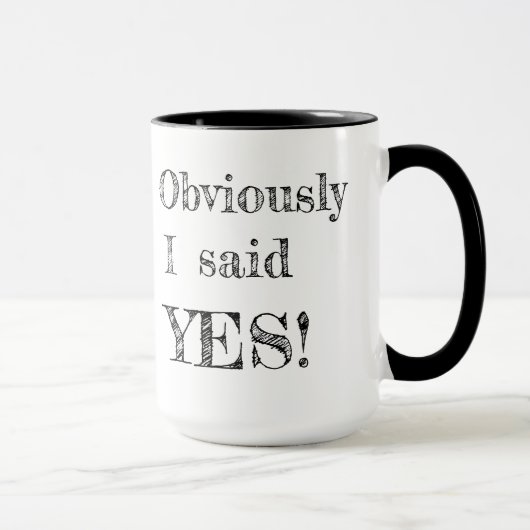 明らかにYES! マグカップ (右)