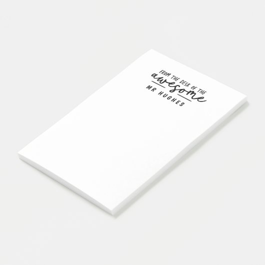 明るいおもしろいの先生のギフトの机から ポストイット (アングル)