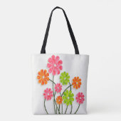 明るいおもしろいの花-すべての選択 トートバッグ (裏面)