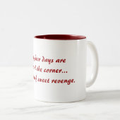 明るいおもしろい日マグカップアンチ愛の詩マグカップ ツートーンマグカップ (正面右)