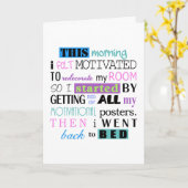 明るいおもしろい背景ID113をデモティベートし直す カード (黄色い花)