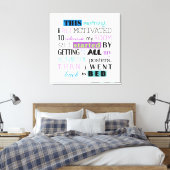 明るいおもしろい背景ID113をデモティベートし直す キャンバスプリント (インサイチュ (寝室))